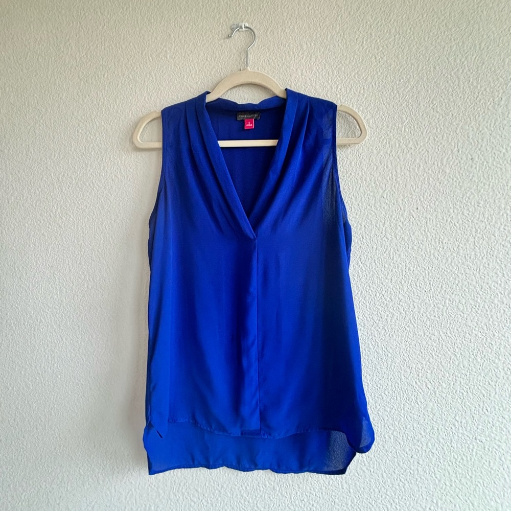 Vince Camuto Blue Sleeveless Blouse